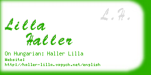 lilla haller business card